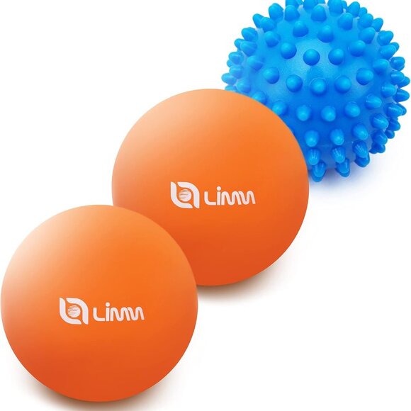 Massage Ball Set - Spiky & Lacrosse Ball - Massage Ball Therapy for Plantar Fasc - Picture 1 of 9